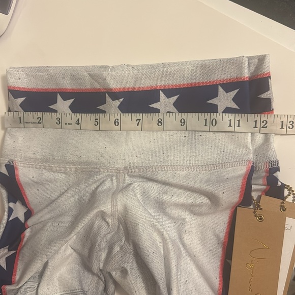 Niyama Sol Barefoot Evel Star Moto Print Yoga Active Leggings size M - Picture 8 of 8